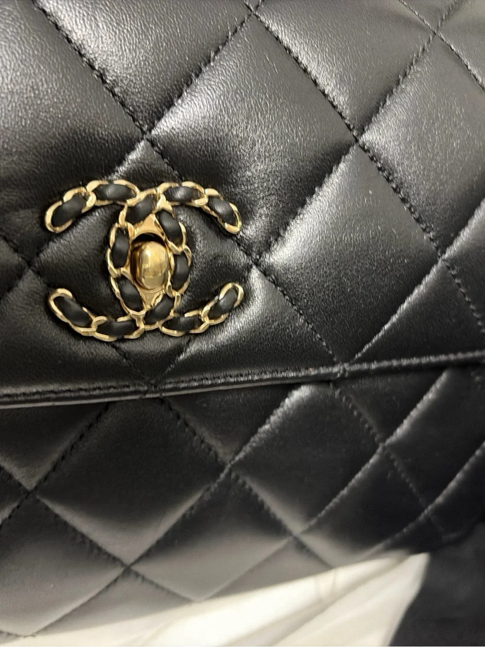 CHANEL Black Quilted Leather Small Flap Bag